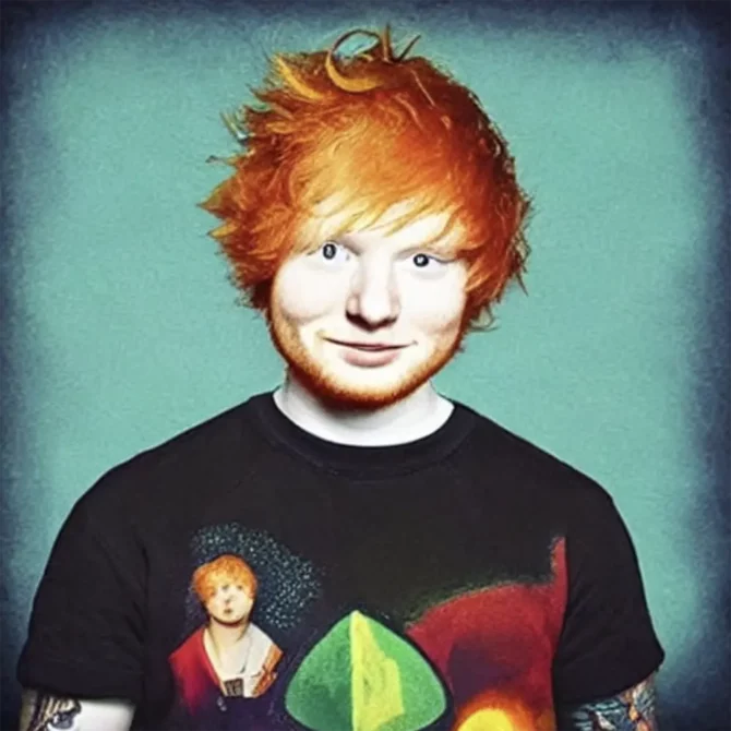 Ed Sheeran in the style of Raphael     2